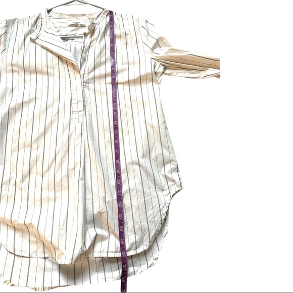 Madewell The Perfect Tunic | Button Down | White Stripes | Women’s Small - Picture 10 of 10